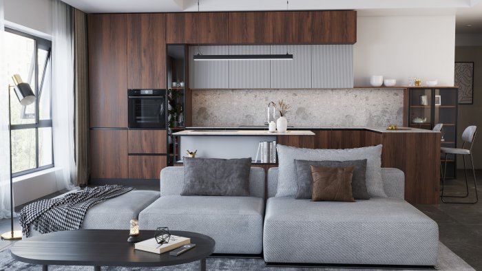 Elegantná tmavá kuchyňa / Kuchyne na mieru – Bratislava, Trnava a okolie Elegantná tmavá kuchyňa / Kuchyne na mieru – Bratislava, Trnava a okolie